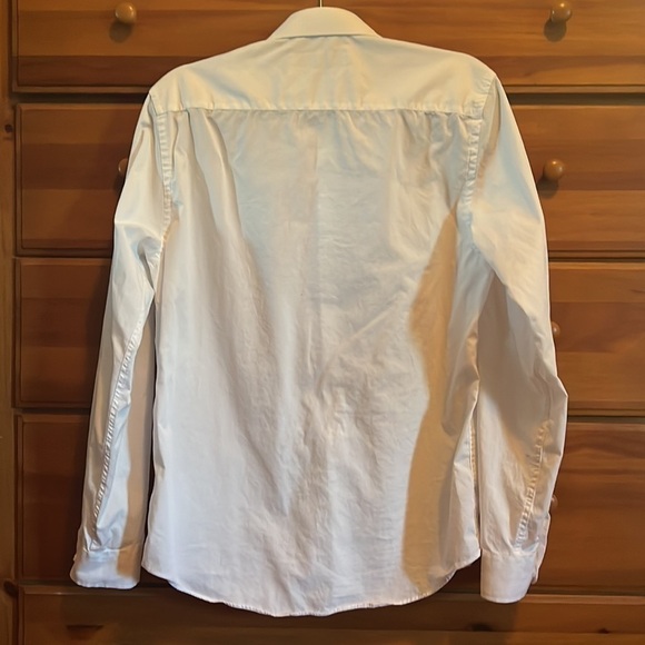 Primark White Button Down Shirt Men's Medium Regular Fit - Picture 5 of 5